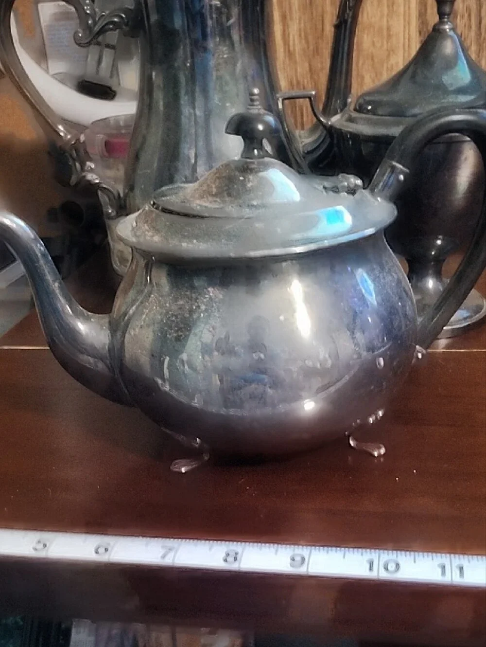 Classic Silver Tea Set - Needs Polished